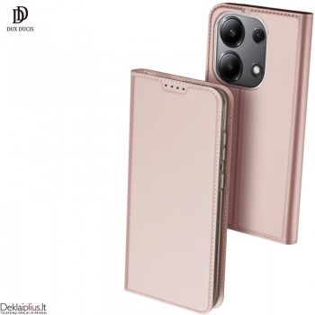 Dux Ducis Skin Pro dirbtinės odos dėklas - rausvas (Xiaomi Redmi Note 13 5G) Dux Ducis Skin Pro dirbtinės odos dėklas - rausvas (Xiaomi Redmi Note 13 5G)
